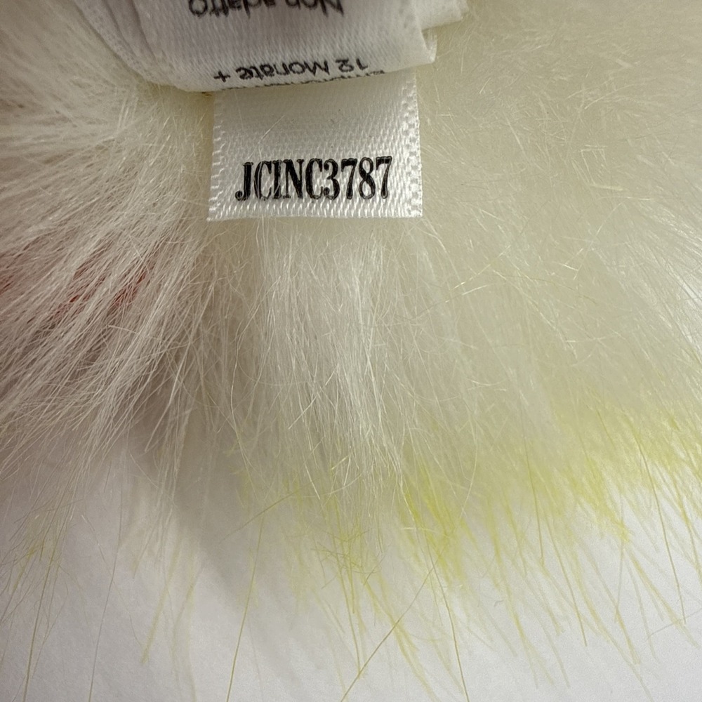 JELLYCAT Yellow & White Crazy Chick 6" Fast Shipping Rare Item Puff Ball Toy - Picture 5 of 6